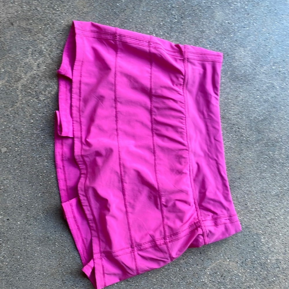 Hot pink lulu tennis skirt